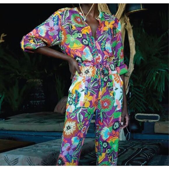 Le Superbe LOTUS LAND JUMPSUIT Nwt Size 10 - Picture 6 of 8